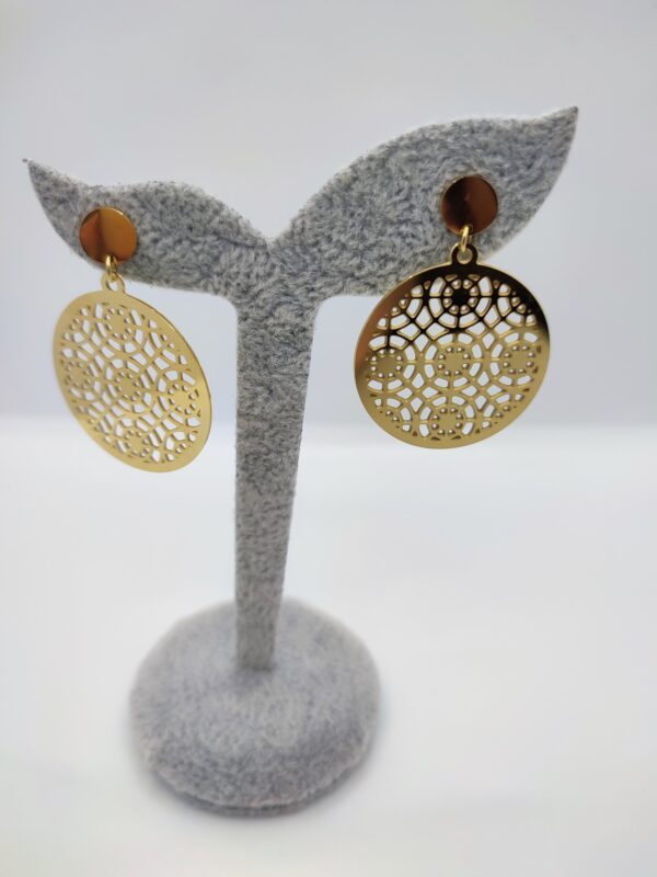 Boucles d'oreilles médaille – Image 2