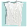 Top à volants blanc stars April Vintage – Image 4