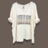 Tee shirt manche longue grande taille love – Image 4