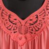 Top corail avec dentelle grande taille – Image 2
