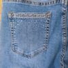 Pantacourt en jeans stretch strass – Image 3