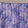 Jupe élastique fleurie multicolore belle taille mauve – Image 2