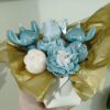 bouquet de fleurs en bougies avec stitch ou un coeur bougies cire d'huile d'olive parfum de grasse cadeau fête des mères – Image 2