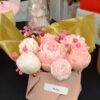 bouquet de fleurs en bougies avec stitch ou un coeur bougies cire d'huile d'olive parfum de grasse cadeau fête des mères – Image 3