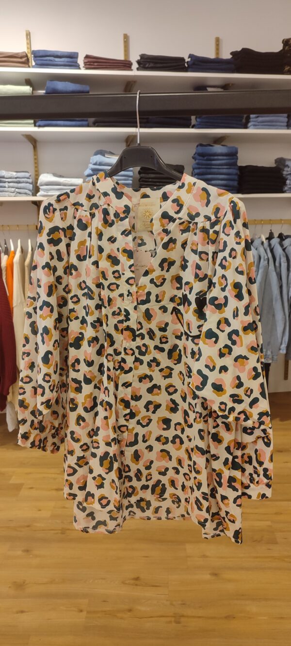 Blouse chemise Motif léopard April Vintage