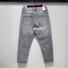 Jeans mom fit gris avec lycra belle taille – Image 2