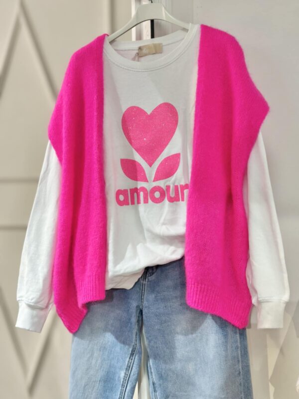 Gilet sans manches tout doux en mohair April Vintage – Image 2