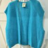 Gilet sans manches tout doux bleu fluo Mohair April Vintage – Image 2