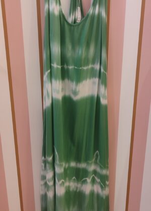 Robe été bohème style débardeur vert dégradé