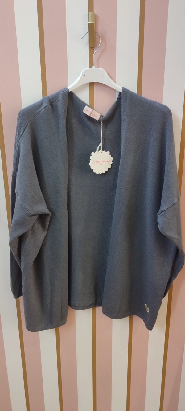 Gilet gris coeur or April Vintage