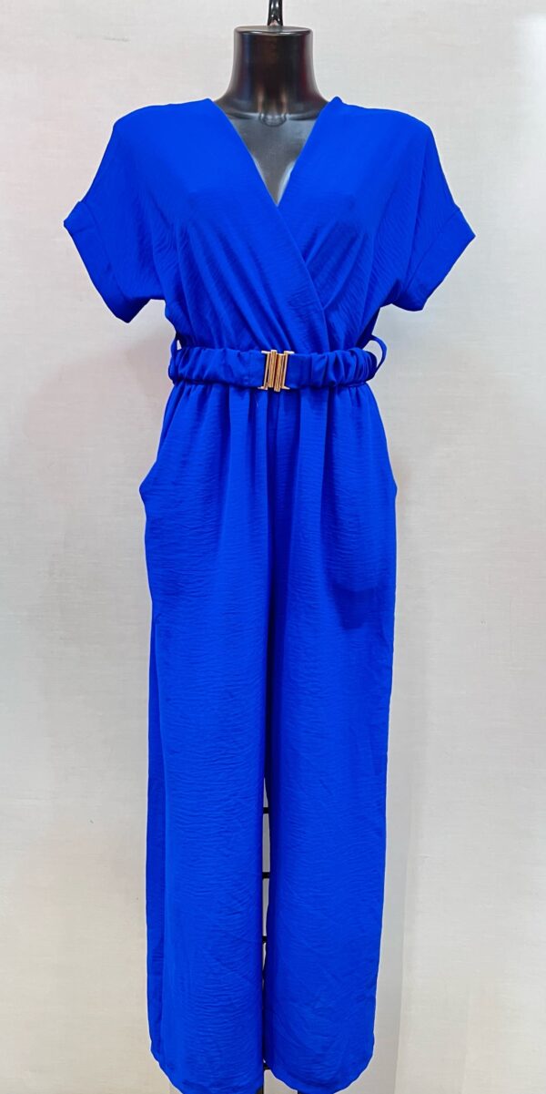 Combinaison pantalon bleu électrique