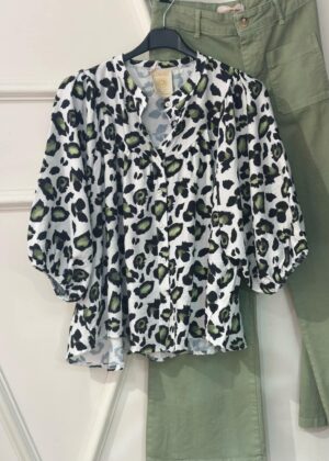 Blouse imprimé léopard