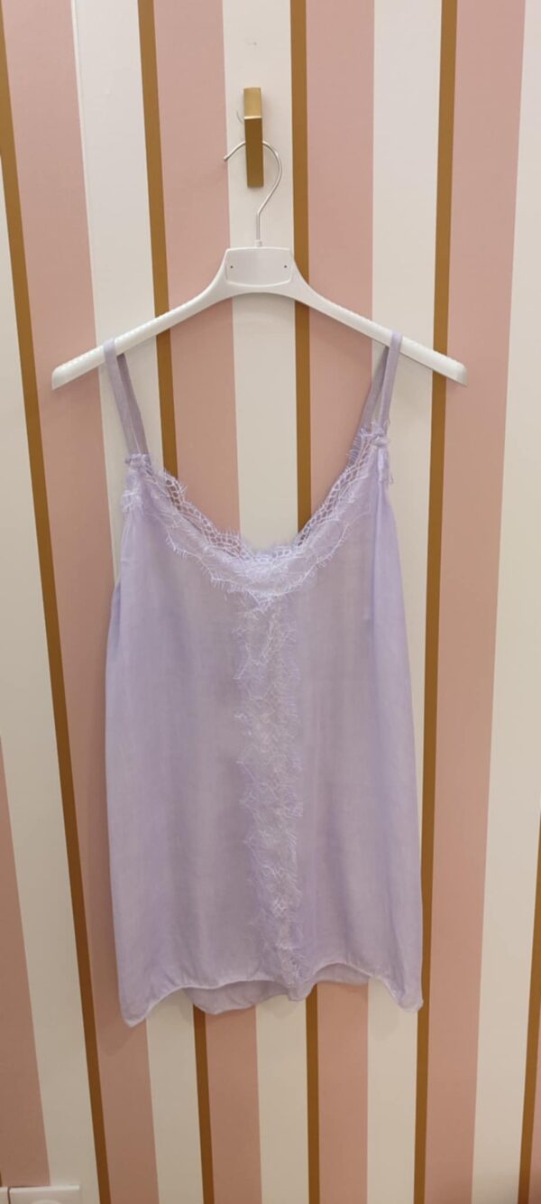 Caraco April Vintage mauve taille unique dentelle