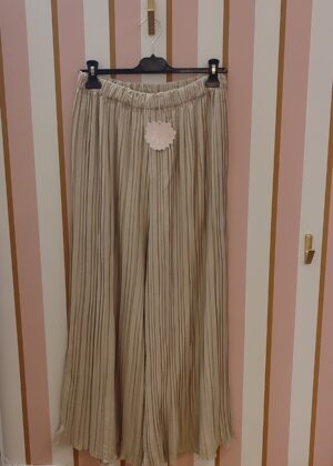 Pantalon plissé April Vintage Taille unique beige