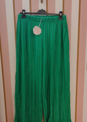 Pantalon plissé April Vintage Taille unique vert