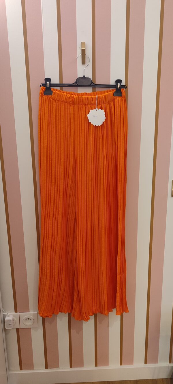 Pantalon plissé April Vintage Taille unique orange