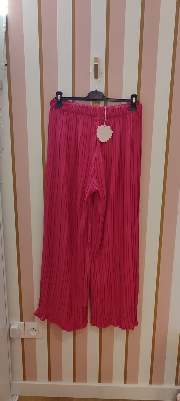 Pantalon plissé April Vintage Taille unique fuchsia