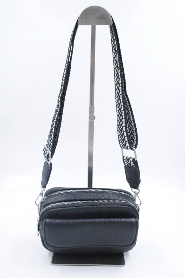 Sac bandoulière pochette noir et blanc
