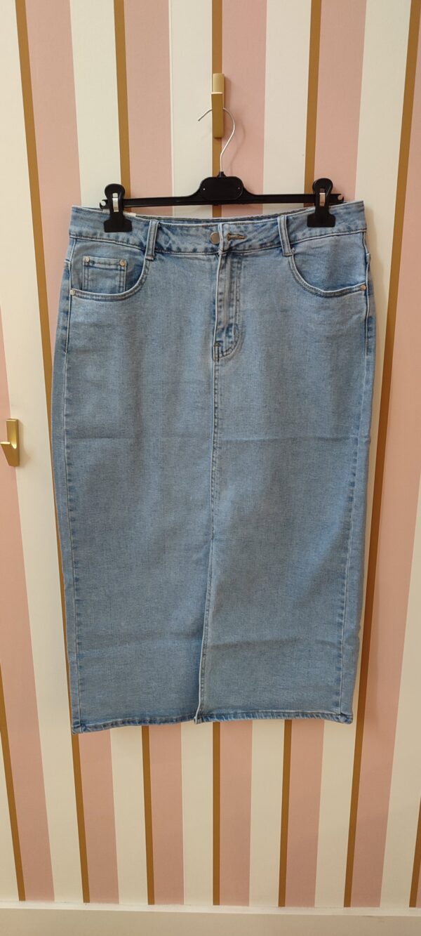 Jupe en jeans longue poches