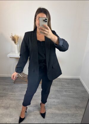 Blazer noir long taille unique 36/42