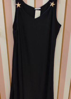 Robe belle taille étoile de mer noir