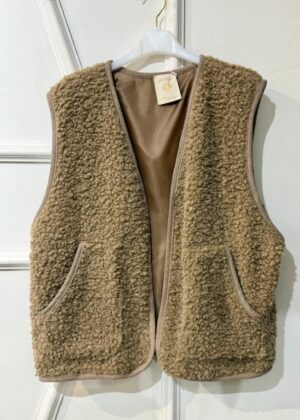 Bolero April Vintage style mouton camel