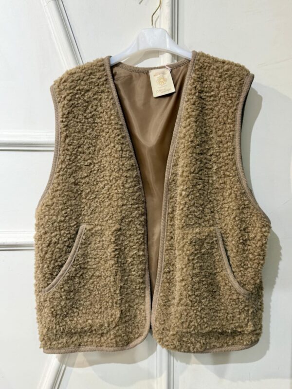 Bolero April Vintage style mouton camel