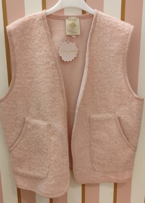 Bolero April Vintage laine rose clair