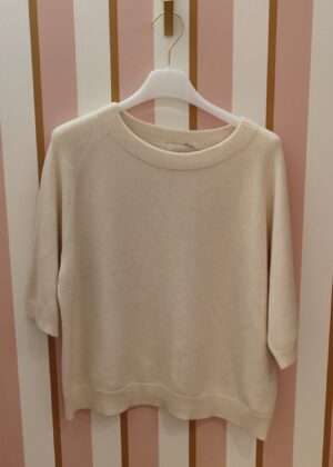 Pull April Vintage manches mi longue et fin écru