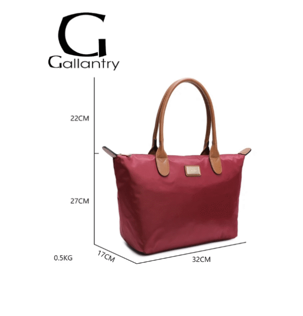 Sac à main Gallantry cabas bordeaux – Image 3