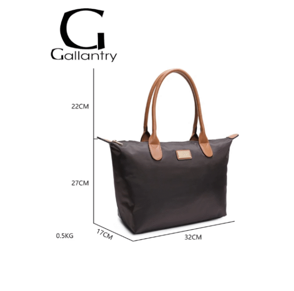 Sac à main Gallantry cabas marron – Image 2