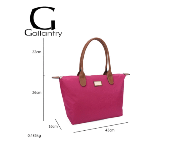 Sac à main Gallantry cabas fuschia – Image 3
