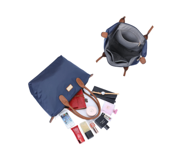 Sac à main Gallantry cabas bleu marine – Image 3
