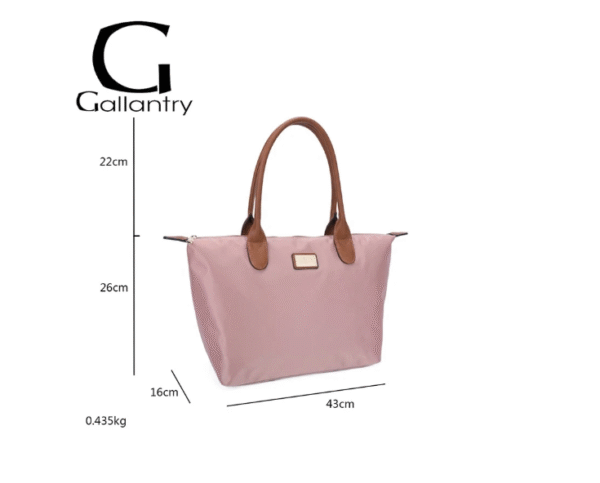 Sac à main Gallantry cabas vieux rose – Image 4