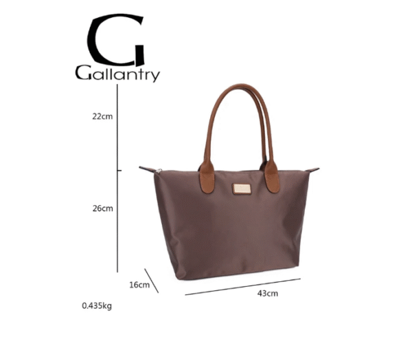 Sac à main Gallantry cabas taupe – Image 2