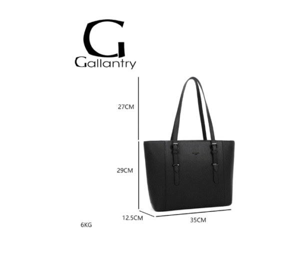 Sac à main Gallantry noir grand format – Image 3