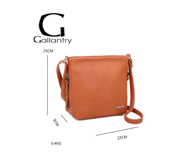 Sac à main Gallantry  bandoulière camel – Image 2