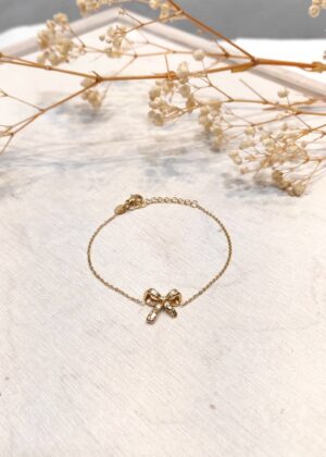 Bracelet noeud doré acier inoxydable