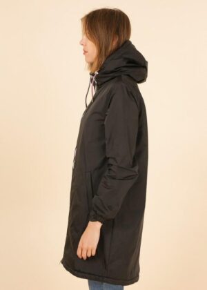 Parka fourrée avec capuche noir