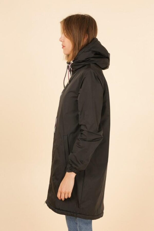 Parka fourrée avec capuche noir