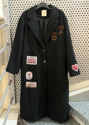 Manteau long April Vintage noir country