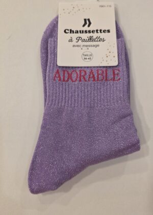 Chaussettes à paillettes adorable