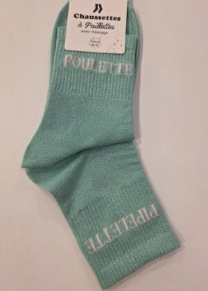 Chaussettes à paillettes poulette pipelette