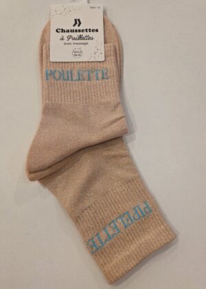 Chaussettes à paillettes poulette pipelette