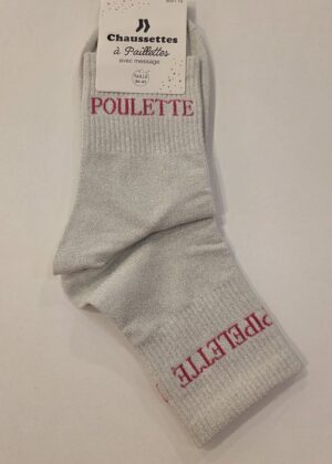 Chaussettes à paillettes poulette pipelette