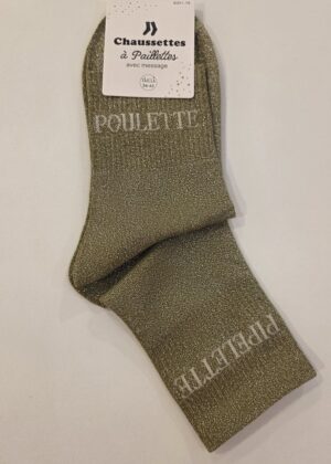 Chaussettes à paillettes poulette pipelette
