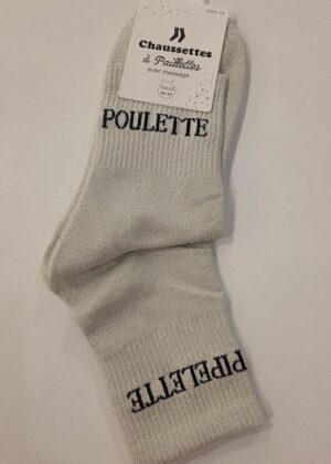 Chaussettes à paillettes poulette pipelette