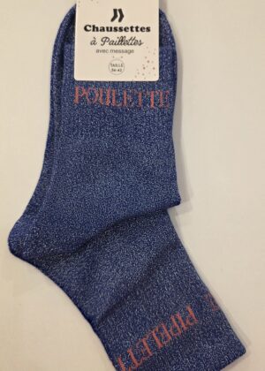 Chaussettes à paillettes poulette pipelette