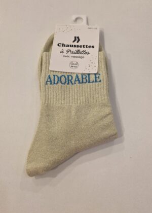 Chaussettes à paillettes adorable
