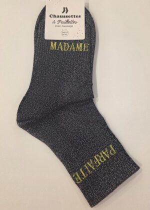 Chaussettes à paillettes madame parfaite